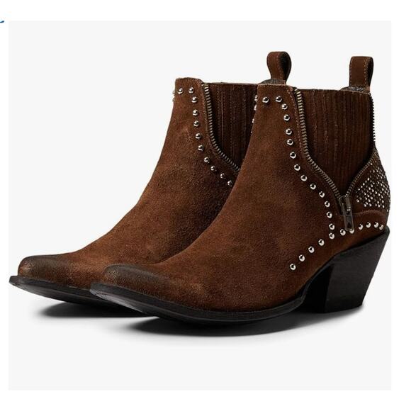 Old Gringo Cambria Boots Brown Soft Suede Leather Size 6.5/7 NWOB Chic Western - Picture 1 of 16